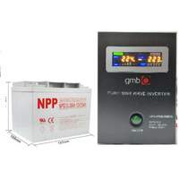 GEMBIRD UPS-PSW-800VA + NPP NPG12V-38Ah GMB LONG