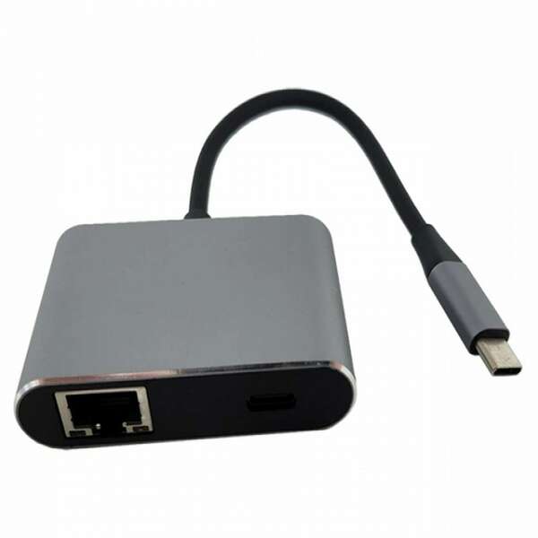 LINKOM Adapter Konvertor Tip C+2xUSB 3.0+TIP C+RJ45