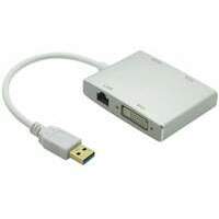 LINKOM Adapter-konvertor USB 3.0 to HDMI+VGA+DVI+RJ45