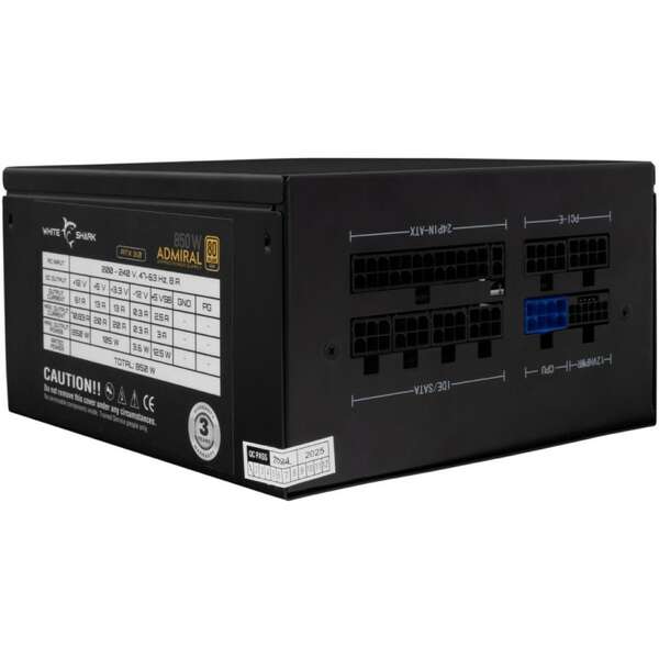 WHITE SHARK GPSU-850W ADMIRAL 850W 80+ GOLD Full Modular