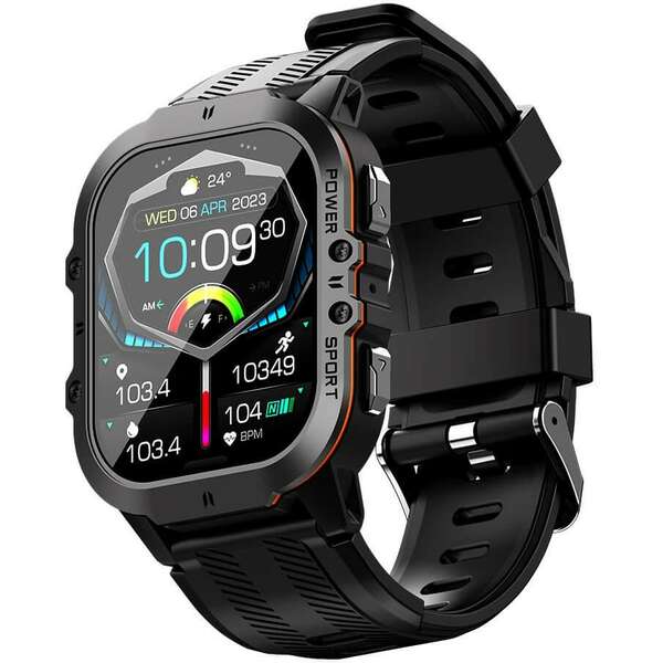 OUKITEL BT20 Smart Watch Black Orange
