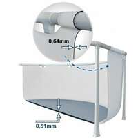 INTEX 26732 Bazen metalni okvir PRISM FRAME  5,49 x 1,22 