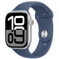 APPLE Watch S10 GPS 46mm Silver Alu Case with Denim Sport Band - S / M mwwl3qv / a