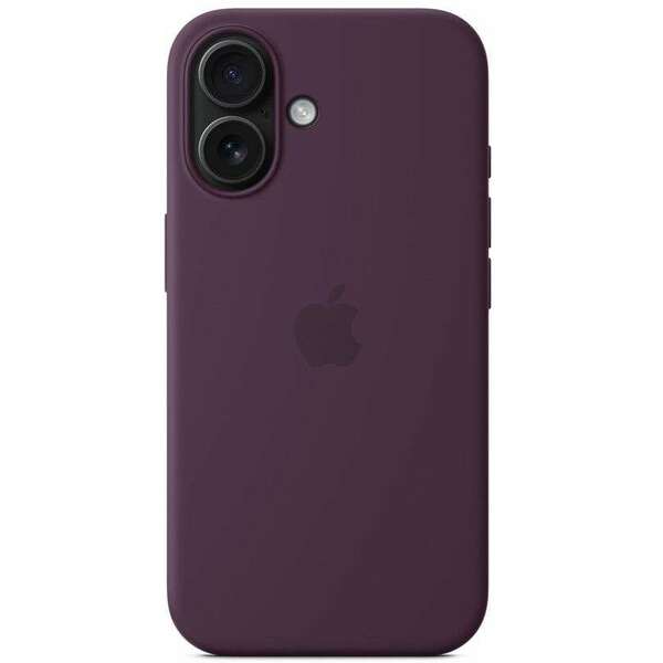 APPLE iPhone 16 Silicone Case with MagSafe Plum myy43zm/a