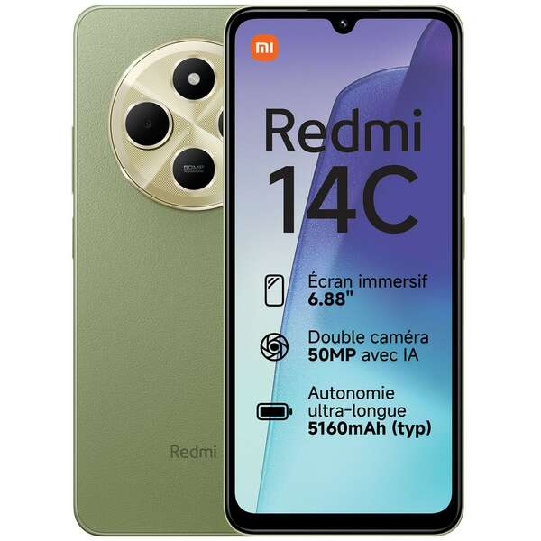 XIAOMI Redmi 14C 4GB/128GB Sage Green MZB0HWBEU MOBILNI TELEFON
