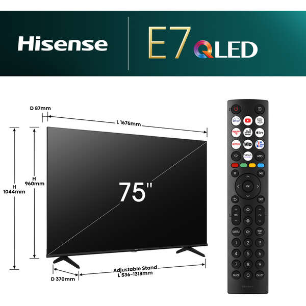 HISENSE 75E7NQ