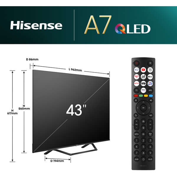 HISENSE 43A7NQ