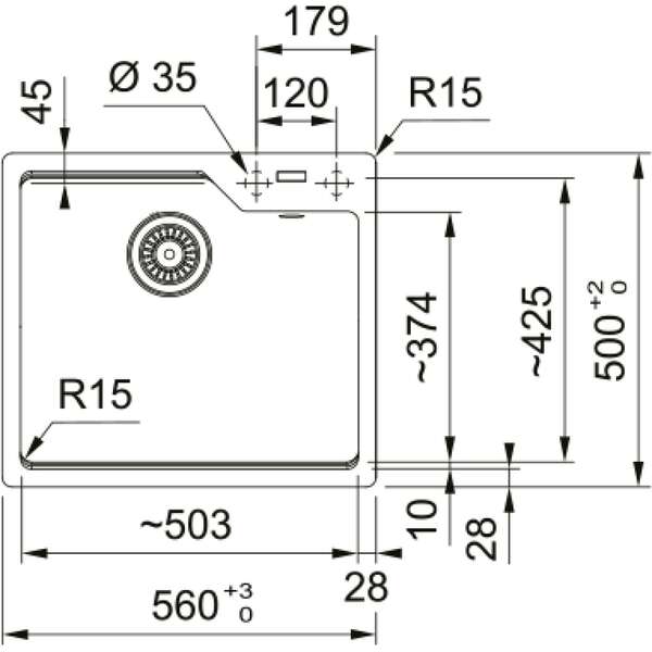 FRANKE-IT UBG 610-50 glecer bela 114.0686.796