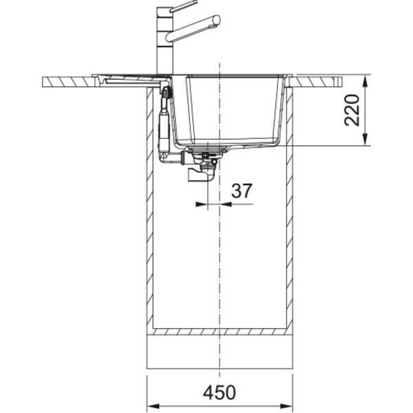 FRANKE-IT UBG 611-62 crna 114.0686.742