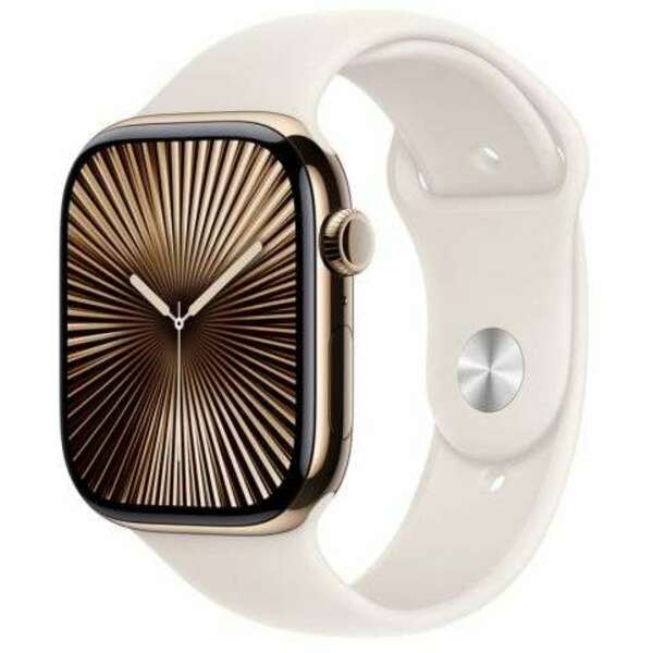 APPLE Watch 46mm Sport Band Starlight Sport Band - S/M mxm63zm/a