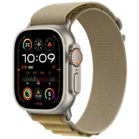 APPLE Watch 49mm Loop Tan Alpine Loop - Medium - Natural Titanium Finish mxn23zm/a