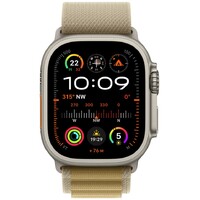 APPLE Watch 49mm Loop Tan Alpine Loop - Medium - Natural Titanium Finish mxn23zm/a