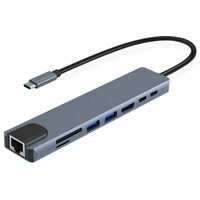 KETTZ KT-801G Type C 8/1 4K HDMI USB x 2, SD/TF Multiport 