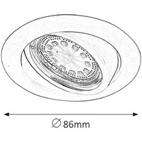 RABALUX Lite LED ugradni spot GU10 3x3W beli