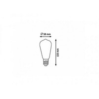 RABALUX Sijalica LED Filament E27, 6W, 510 lm, 2700K 2