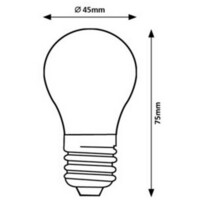 RABALUX Filament LED sijalica, providno, metal+staklo, E27 G4