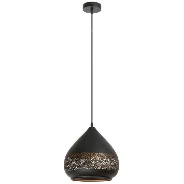 RABALUX Kaia Visilica  E27 1x40W,crno/zlatno