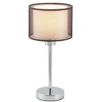 RABALUX Anastasia stona lampa E27 60W hrom/braon