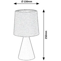 RABALUX Nalani stona lampa E14 40W,siva