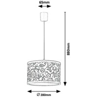 RABALUX Hanka visilica E27 40W,belo 2