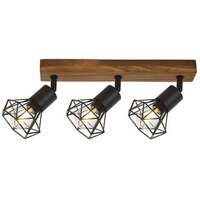 RABALUX Zeus, unutrašnja metal drvenim spot lamp, E14 3x MAX 40W