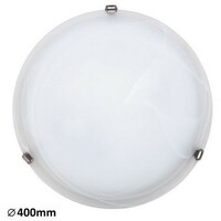 RABALUX Alabastro plafonjeraD40 E27 2x60Wbelo / hrom