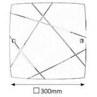 RABALUX Phaedra plafonjera 300x300 E27 60W belo