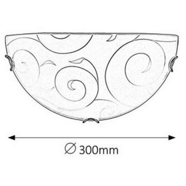 RABALUX Harmony lux zidna lampaD30 E27 60W hrom/belo