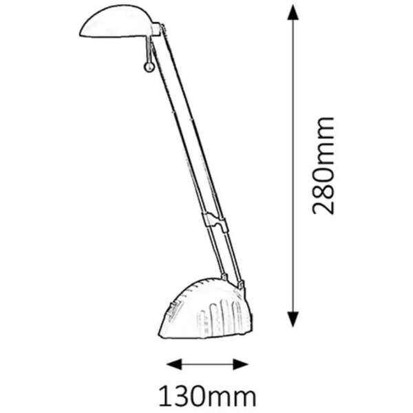 RABALUX Ronald stona lampa LED 5W, crno