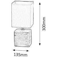 RABALUX Orlando keramicka stona lampa E14 40W krem