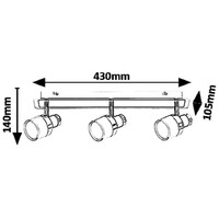 RABALUX Harold,kupatilska,LED15W,IP44,chrom/crna/opal