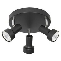 RABALUX Konrad spot, GU10 3X MAX 50W, crna