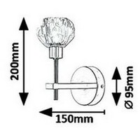 RABALUX Kassia, zidna, G9 MAX 5W, gold