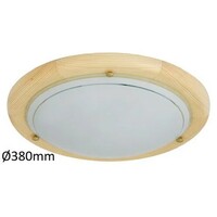 RABALUX Fa Ufo plafonjeraD38 E27 2x60W nature opal