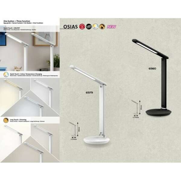 RABALUX Osias stona LED 9W bela