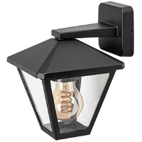 RABALUX Paravento spoljna zidna lampa crna aluminijumska E27 40W 2