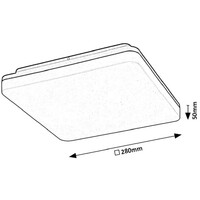 RABALUX Pernik LED plafonjera 2400lm, 24W, 4000K