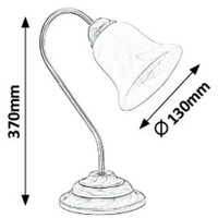 RABALUX Francesca stona lampa E14 40W bronza