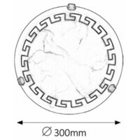 RABALUX Etrusco plafonjera D30,E27 60W bronza