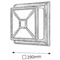 RABALUX Darius spoljna lampa E27 2x60W staro zlato IP44