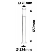 RABALUX Inox torch spoljna lampa 65cm E27 60W IP44