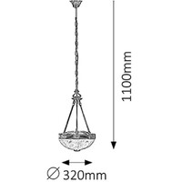 RABALUX Annabella Visilica E27 2x60W bronza
