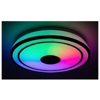 RABALUX Nikolaus, plafonska lampa, crna 24W, 1600lm-2400lm, 3000-6500K IP20