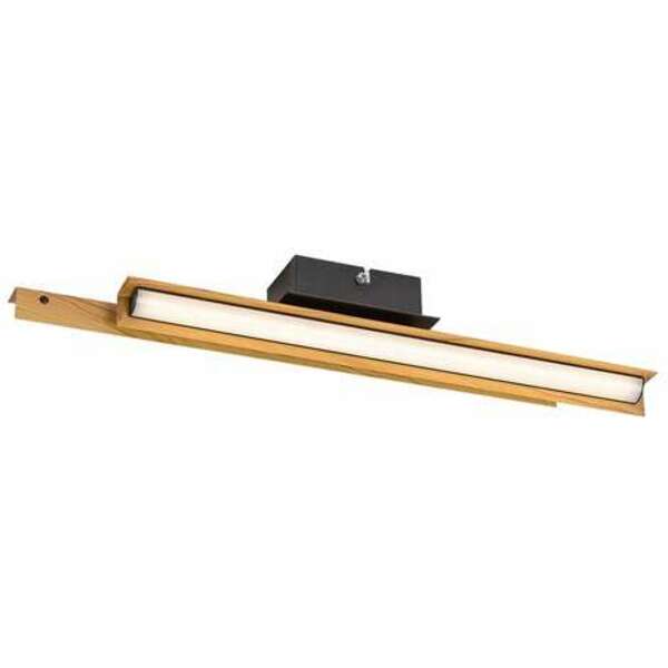 RABALUX Remiel, LED zidna metal cnra/drvo dekor, 12W, 760lm, 3000K, 8x49cm