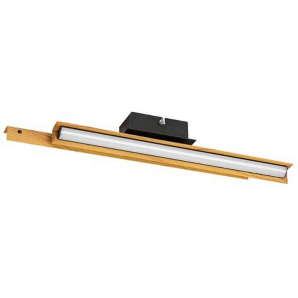 RABALUX Remiel, LED zidna metal cnra/drvo dekor, 12W, 760lm, 3000K, 8x49cm
