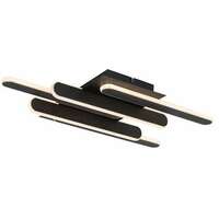 RABALUX Sindri, plafonska crna LED 36W, 1900lm, DIP switch 3000-4000K, 61x36cm, Designed by Rabalux