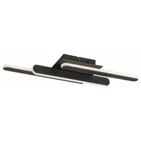 RABALUX Sindri, plafonska crna LED 18W, 950lm, DIP switch 3000-4000K, 61x23cm, Designed by Rabalux