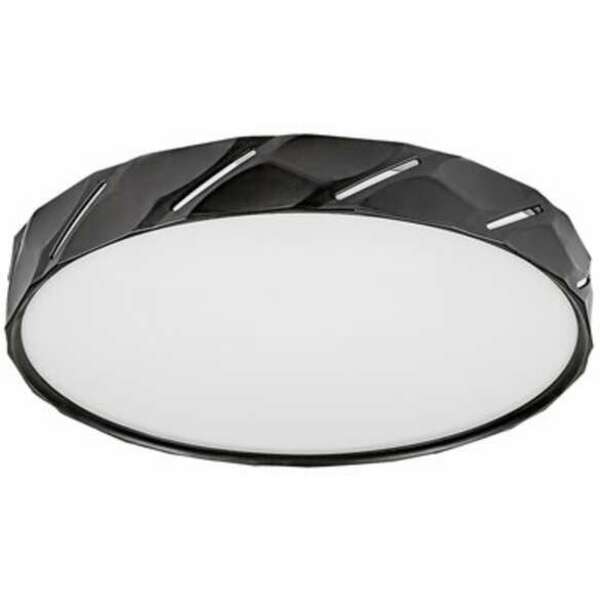 RABALUX Nesira LED plafonjera mat crna 25W 980lm-3000lm, 4000K, D39cm, IP21