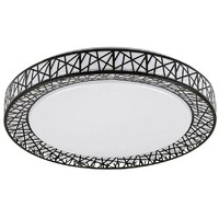 RABALUX Nilin, LED plafonjera 48W, 3400lm, CCT 3000-6500K, 49cm,  daljinski, dimabilna, crna metal