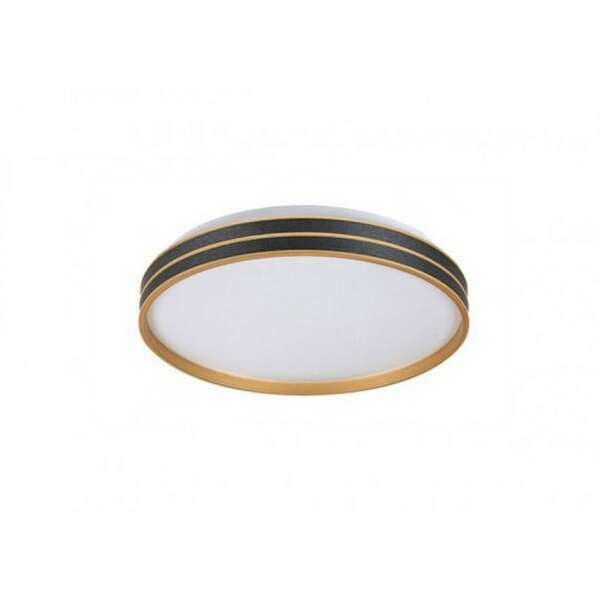 RABALUX Gandor,LED plafonjera 24W, 1850lm, CCT 3000-6500K, 39cm, daljinski, dimabilna, metal crna/zlatna